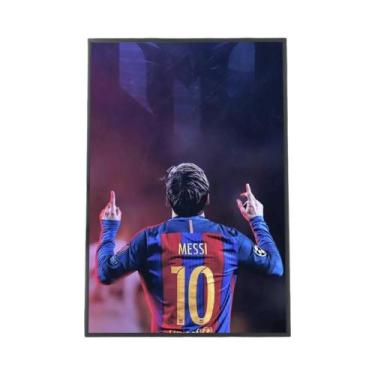 Imagem de Pôster De Futebol Messi Sem Moldura, Arte De Parede Personalizada Para