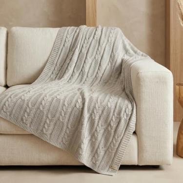 Imagem de Manta Trico Sofa Decorativa 150x90cm Usufruto Tricot c003 Cor:PAPIRO