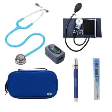 Imagem de KIT Estetoscópio Littmann 3M + Esgifmo + Case + Lanterna + Oxímetro + 