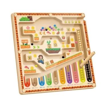 Imagem de Brinquedo Educativo Labirinto Magnético Para Crianças, Quebra-Cabeça P