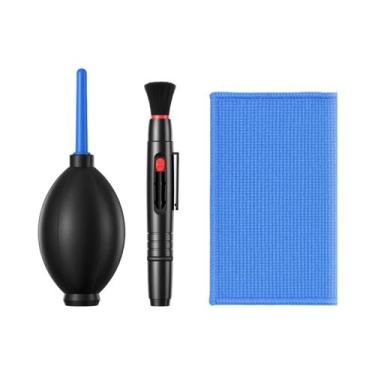 Imagem de Kit Profissional De Limpeza De Lentes DSLR Com Soprador De Ar, Pano, C
