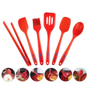 Imagem de Kit Utensílios Cozinha Silicone 6 Peças Espátula Duralar