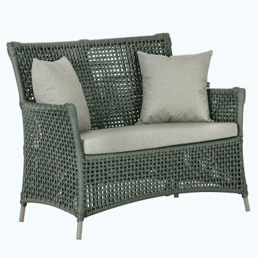 Imagem de 1 Sofá área Externa Igapó Alumínio Fendi Corda Náutica E3 Verde