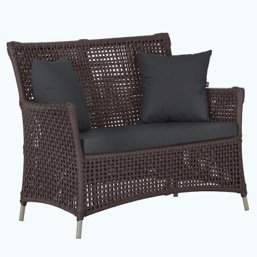 Imagem de 1 Sofá área Externa Igapó Alumínio Fendi Corda Náutica E11 Marrom