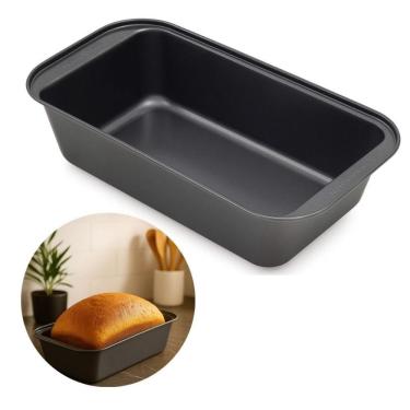 Imagem de Forma Retangular Pão Assadeira Antiaderente Aço Forno Carne