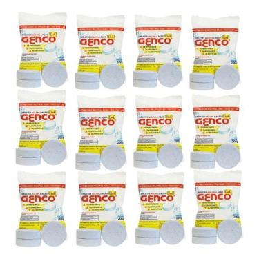 Imagem de Kit Genco 10 Pacotes De Cloro Tablete 3em1 Multiação