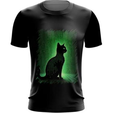 Imagem de Camiseta Dryfit de Gato Oráculo Hacker Binário Mat 7 - Kasubeck Store®