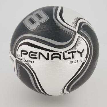 Imagem de Bola Penalty 8 X Campo Branca e Preta-Unissex