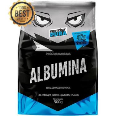 Imagem de Albumina Proteína da Clara do Ovo Zero Lactose - Proteína Pura 500g, N