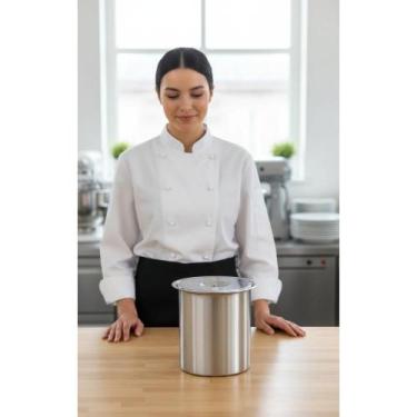 Imagem de Lixeira Pia Embutir Cozinha Inox 5L Silenciosa Elegante - Congratulati