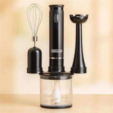 Imagem de Mixer Elétrico 3 Em 1 Processador Batedor Liquidificador Multifunciona