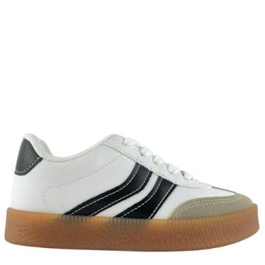Imagem de Tênis Molekinha Infantil Com Detalhes Em Tiras 2582102, Branco, Branco