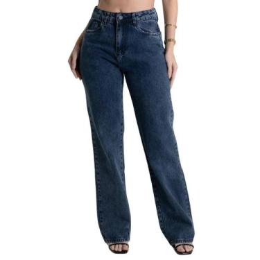 Imagem de Calça Feminina Jeans Reta Sawary 279957, 46