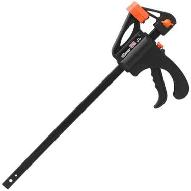 Imagem de grampo sargento multiuso de plastico / aco carbono profissional 12'' 3