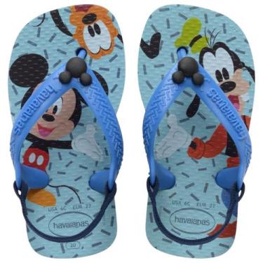 Imagem de Chinelo Infantil Elastico Havaianas Baby Disney Classics, Azul, 17/18