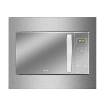 Imagem de Micro-ondas de Embutir Philco PMB37EB 37L 1400W Limpa Fácil Espelhado e Branco 110V