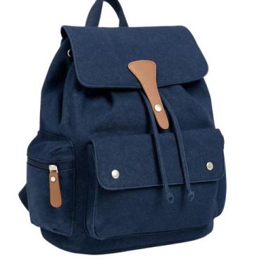 Imagem de Mochila de Lona Unissex Pan Zup, Jeans