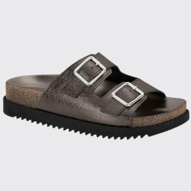 Imagem de Sandália Slide Feminina Flatform Papete Tiras Moleca 5500.105.27054, 3