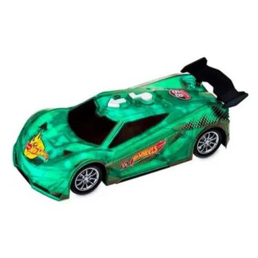 Imagem de Hot Wheels carrinho interativo com som e luz Verde Multikids Cor:Verde