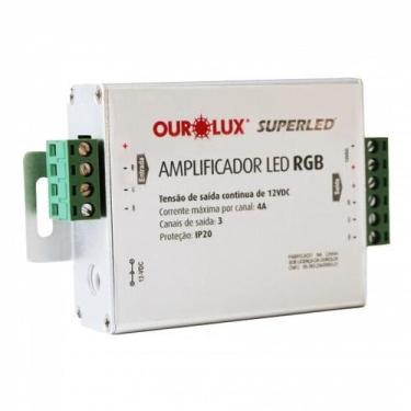 Imagem de Amplificador RGB 3CH 12A 12VDC- Ourolux, 03691