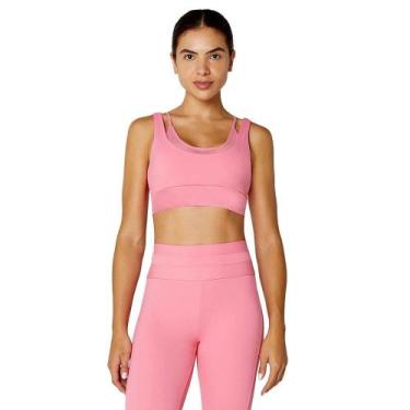 Imagem de Top Alto Giro Com Tule Feminino, Rosa, G