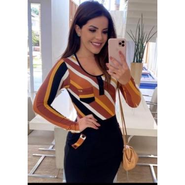 Imagem de Vestido Social - Mônia, G, Listras mostarda, Preto