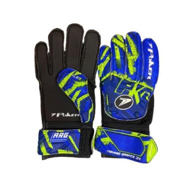 Imagem de Luva De Goleiro Poker Futebol De Campo Training Junior, Azul, 6, Mascu