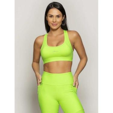 Imagem de Top Run More Alta Sustentacao - feminino - verde, Verde, P