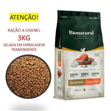 Imagem de Ração Bionatural Prime Gatos Castrados Salmão e Chia 3KG A GRANEL