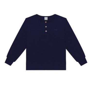 Imagem de Camiseta Menino em Malha Crochê Turquia Marinho - Alakazoo, 14