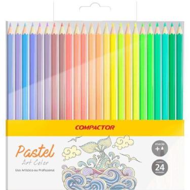Imagem de Lápis de Cor 24 Cores Pastel Art-Color Compactor