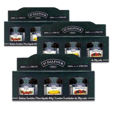 Imagem de Geleia Francesa St. Dalfour Kit 3 Packs Sortidos 84g - 9x28g, St. Dalf
