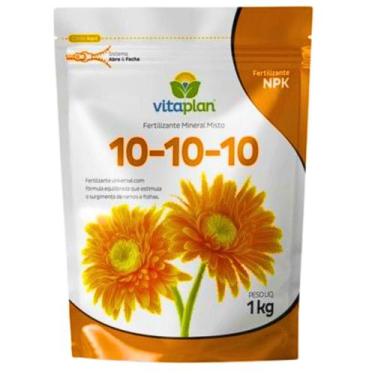 Imagem de Fertilizante Adubo Npk 10.10.10 1 kg Planta Jardim Flores Horta Pomar 
