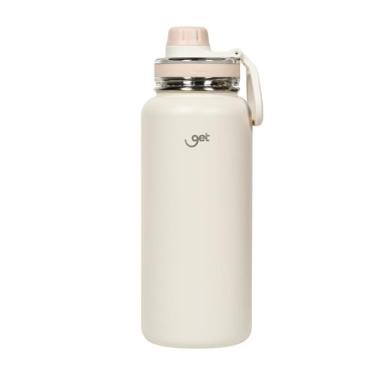 Imagem de Garrafa Térmica Get Trity 1000ml Offwhite com base emborrachada