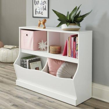 Imagem de Organizador de Brinquedos Olívia 2 Portas 4 Gavetas MDF 104cm Woodcore
