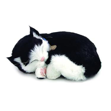 Imagem de Brinquedo Perfect Petzzz Filhote Gato Black e White Shorthair Dorminhoco Que Respira Preto Imex