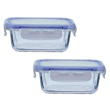 Imagem de Kit 2 Potes Hermético Papinha Frutinha Marmita Sem Bpa 380ml - Mimo