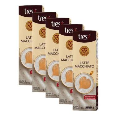 Imagem de 50 Cápsulas Três Corações, Latte Macchiato, Latte Macchiato