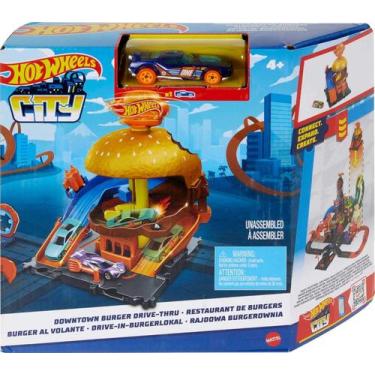 Imagem de Pista Hot Wheels City Downtown Hamburgueria Mattel
