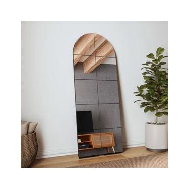 Imagem de Painel Espelhado de Chão 72x182 cm Nature Preto ES25 Dalla Costa