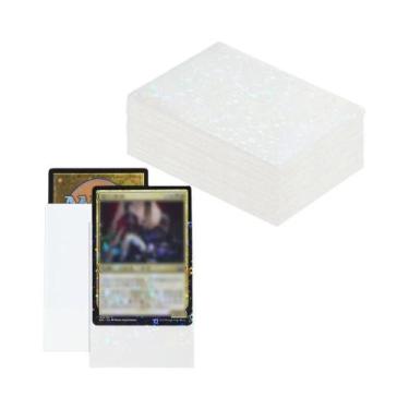 Imagem de 60PCS 66x91mm Protetores De Cartas Holográficos Love Star Broken Glass