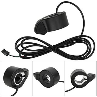 Imagem de 01 02 015 Controle de velocidade do acelerador do polegar, forte praticidade, gatilho do dedo do acelerador, desempenho estável para scooter de bicicleta elétrica