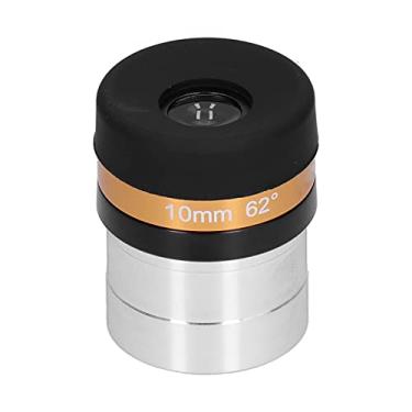 Imagem de Lente do telescópio, ocular do telescópio grande angular sem distorção 62° liga de alumínio de alta definição totalmente revestida para astronomia para Tarvel(10mm)