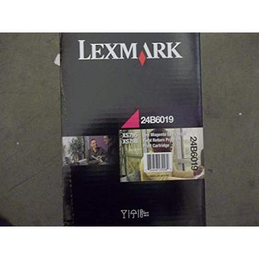 Imagem de Lexmark Cartucho de toner 24B6019 XS795DTE XS798DTE (Magenta) em embalagem de varejo