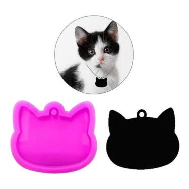 Imagem de Molde De Silicone Pingente Gato, Pet, Chaveiro, Resina, Confeitaria, Biscuit Molds Planet