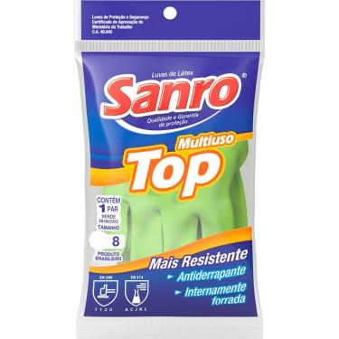 Imagem de Luva Latex P/Limpeza Sanro Top Verde (PAR) G São Roque Luva Latex P/Limpeza Sanro Top Verde (PAR) G São Roque