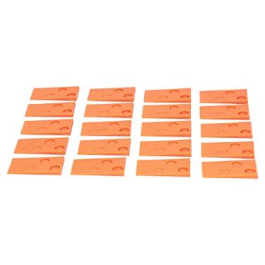 Imagem de Ferramenta de instalação de piso de madeira, PE 20 peças com design de borda combinada para laminados para pisos de madeira para azulejos de vinil (laranja)