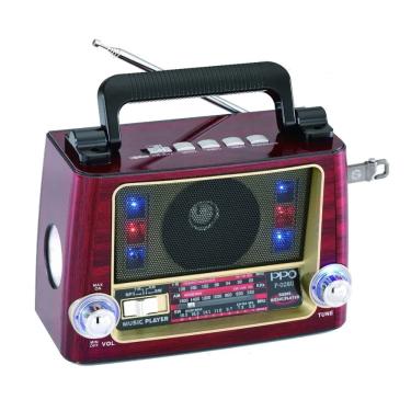 Imagem de Rádio Portátil Retrô Vicini VC-282 Bluetooth com AM/FM/SW. Entradas USB e Auxiliar