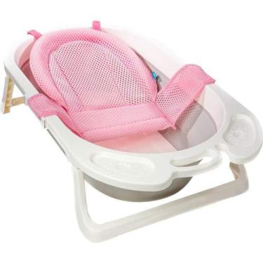 Imagem de Rede Para Banheira Bebê Rede De Proteção Para Banho (Rosa) - Buba - Có