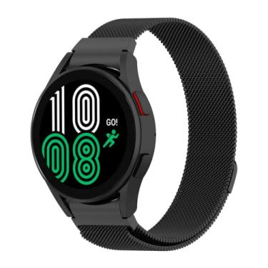 Imagem de Pulseira Milanese de Aço Compatível Com Galaxy Watch 4 - (C7COMPANY) (Preto)